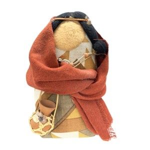 Unique and Charming Native American Doll Door Stopper Accent Piece